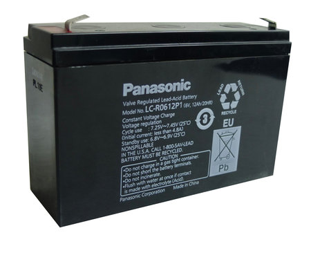 battery 6V 12Ah LC-R0612P