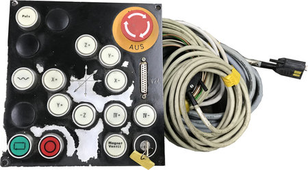 4-axis control panel with emergency stop and key switch
