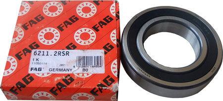 FAG Deep groove ball bearing singe-row 6211-2RSR