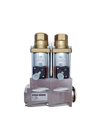 Neue DMG MORI Koaxialventil-Einheit für DMF 180 mit zwei 2/2-Wegeventilen und ID-Nummer 2680731