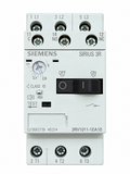 Siemens SIRIUS 3RV1011-1EA10 motor protection circuit breaker with 2.8–4 A range and auxiliary switch used