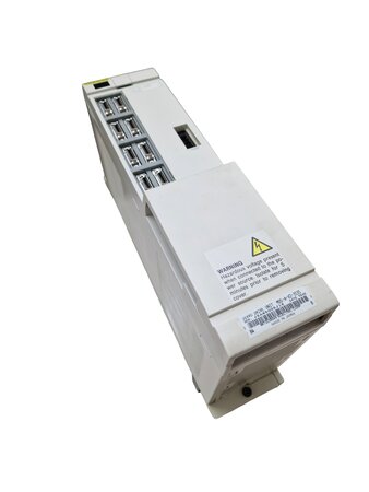 Zusatzbild Mitsubishi MDS-A-V2-3535 Servoantrieb für DMC 70 V mit Gehäuse, Typenschild und Warnhinweis