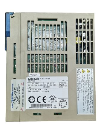 Omron R7D-AP02H SmartStep nameplate and serial number