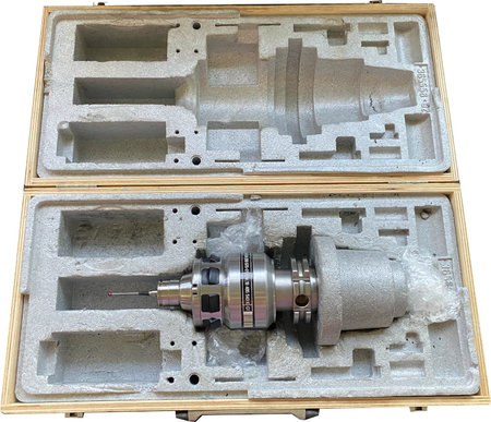 Heidenhain TS 640 workpiece touch probe with SK 40 holder in a transport case